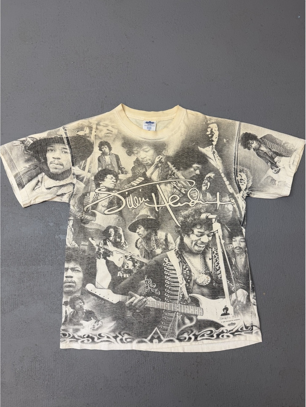 Vintage 1996 Jimi Hendrix All Over Print T-Shirt